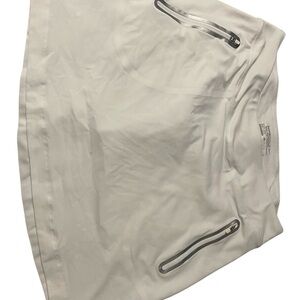 Nike Women's Mini Skirt in White with Zipper Details